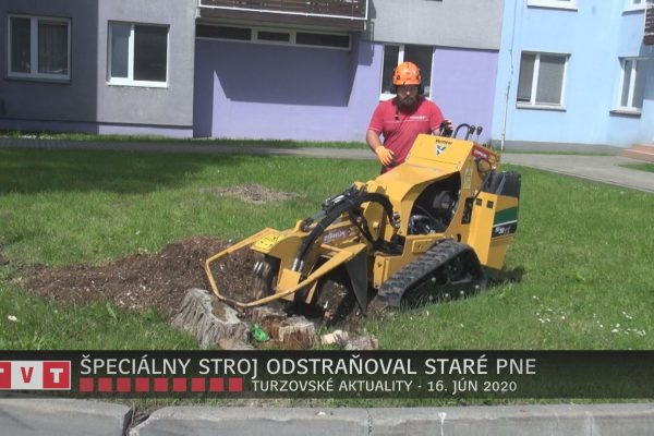 ŠPECIÁLNY STROJ ODSTRAŇOVAL STARÉ PNE