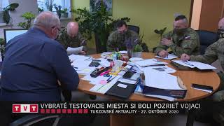 VYBRATÉ TESTOVACIE MIESTA SI BOLI POZRIEŤ VOJACI