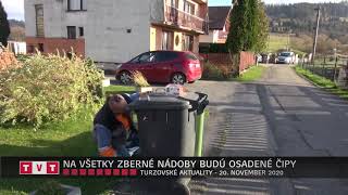 NA VŠETKY ZBERNÉ NÁDOBY BUDÚ OSADENÉ ČIPY