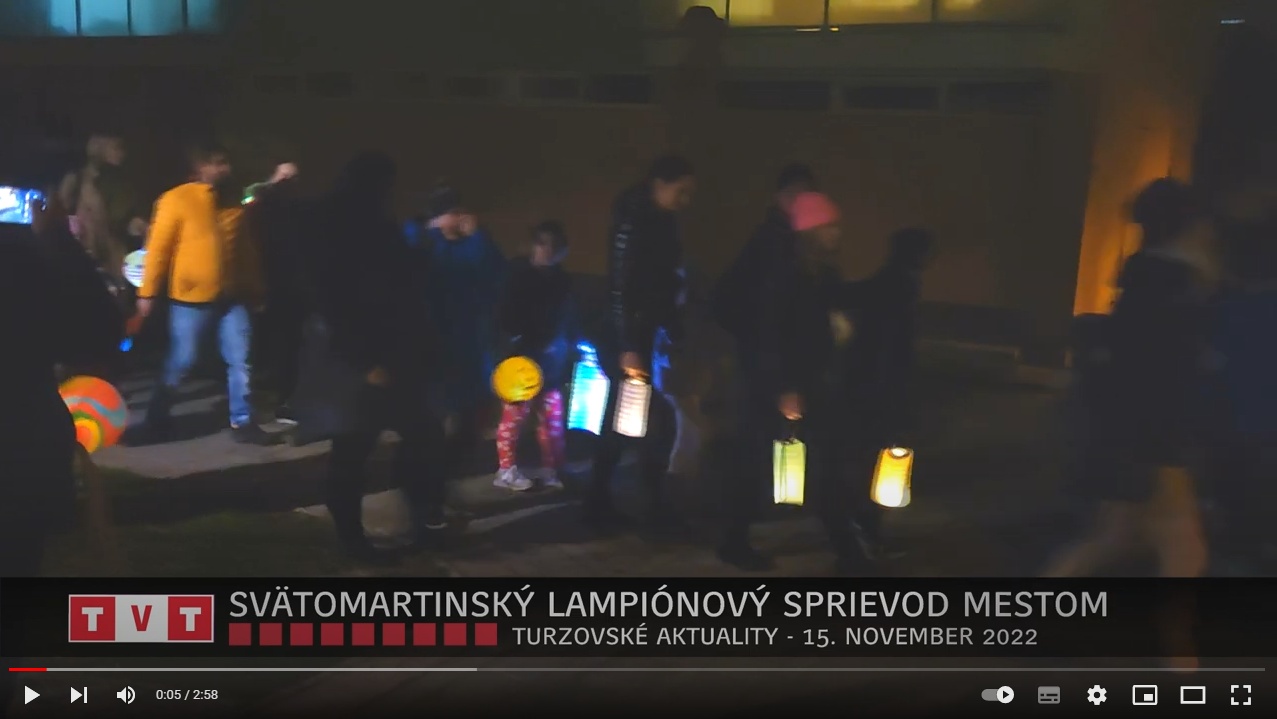 SVÄTOMARTINSKÝ LAMPIÓNOVÝ SPRIEVOD MESTOM