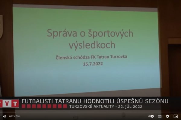 FUTBALISTI TATRANU HODNOTILI ÚSPEŠNÚ SEZÓNU